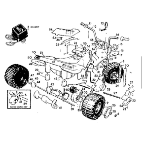6 Volt Diagram and Parts List for 0125  Power Wheels Ride-On Cars